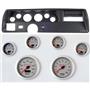 70-72 Chevelle SS Black Dash Carrier Concorse Silver Face Gauges
