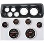 Classic Dash 818701913 Mopar A Body Carbon Dash Carrier Panel w/ Concorse Black Face Gauges