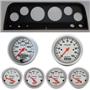 65-66 Chevy Truck Black Dash Carrier w/ Auto Meter Ultra Lite Electric Gauges