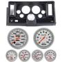 69-76 Nova Black Dash Carrier w/Auto Meter Ultra Lite Mechanical 5" Gauges