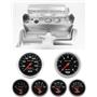 70-74 Mopar E-Body Silver Dash Gauge Carrier w/AM Sport Comp Electric Gauges