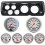 70-76 Mopar A Body Carbon Dash Carrier w/ Auto Meter Ultra Lite Electric Gauges