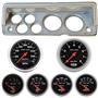 70-76 Mopar A Body Silver Dash Carrier w/ Auto Meter Sport Comp Electric Gauges