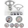 55-56 Bel Air Silver Dash Carrier w/Auto Meter Ultra Lite Mechanical Gauges
