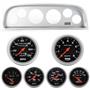 60-63 Chevy Truck Silver Dash Carrier w/Auto Meter Sport Comp Mechanical Gauges