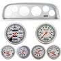 60-63 Chevy Truck Silver Dash Carrier w/Auto Meter Ultra Lite Mechanical Gauges