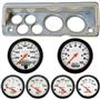 70-76 Mopar A Body Silver Dash Carrier w/ Auto Meter w/Phantom Electric Gauges