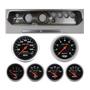 65 Chevelle Silver Dash Carrier w/ Auto Meter 3-3/8" Sport Comp Electric Gauges