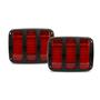 EMS TAIL LIGHT&BEZL KIT 64-66 MUSTANG MAT BLACK MS275-81KMB