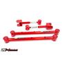 UMI Performance 401526-R GM UMI A-Body Lower Control Arm & Adjustable Upper Control Arm Kit - Red