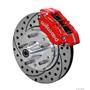Wilwood 65-69 Ford Front Disc Brake Kit 11" Drilled Rotor Red Caliper