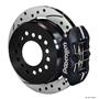 Wilwood Rear Disc Brake Kit Small Ford 9" w/ 2.5" Offset 11" Drilled Rotor Black