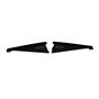 65 Chevelle Radiator Show Filler Panel Black Anodized Bowtie 65CH-03B