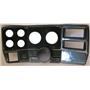 84-87 Chevy Truck Carbon Dash Carrier Panel for 3-3/8", 2-1/16" Gauges
