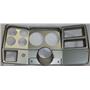 84-87 Chevy Truck Silver Dash Carrier Panel for 5", 2-5/8" Gauges