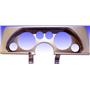 90-92 Camaro Silver Dash Carrier Panel for 5", 2-1/16" Gauges