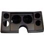 82-88 Chevy G Body Black Dash Carrier Panel for 5", 2-5/8" Gauges