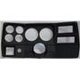 84-87 Chevy Truck Black Dash Carrier Panel for 5", 2-5/8" Gauges