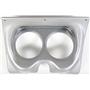 67 68 F Body Silver Dash Carrier Panel for 5" Gauges