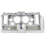 69 Camaro Silver Dash Carrier Panel for 5", 2-1/16" Gauges
