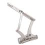 EMS BILLET ALUMINUM HOOD HINGES PAIR 66-67 NOVA FRONT CLIP CLEAR COAT MS149-38CL