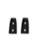 EMS TAIL LIGHT BEZELS PAIR 66-67 NOVA MATTE BLACK MS275-48MB