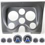 67 68 Firebird Black Dash Carrier Panel w/ Dakota Digital VHX Universal 6 Gauge