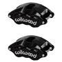 Wilwood GM D52 Dual Piston Floating Caliper Pair Black 120-10937-BK
