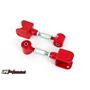 UMI Performance 1018-R Mustang UMI Performance Upper Rear Control Arms w/ Poly Bushing - Red