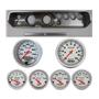 64 Chevelle Silver Dash Carrier w/ Auto Meter 3-3/8" Ultra-Lite Electric Gauges