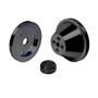 CVF Racing Stealth Black Chevy Small Block Pulley Kit V-Belt, Short Water Pump 1V