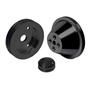CVF Racing Stealth Black Chevy Small Block V-Belt Pulley Kit - Short Water Pump