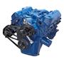 Stealth Black Ford 351C Serpentine System - Alternator Only, Electric Water Pump
