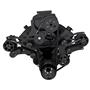 Black Serpentine System Big Block Chevy Supercharger - AC, Power Steering & Alternator & EWP