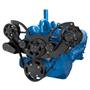 Stealth Black Serpentine System for AMC Jeep 304, 360 & 401 - Alternator Only - All Inclusive