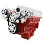 CVF Racing Chevy LS Engine Mid Mount Serpentine Kit - AC & Alternator - Mid-Mount