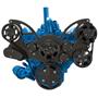 Stealth Black Serpentine System for AMC Jeep 304, 360 & 401 - Power Steering & Alternator