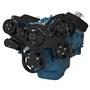 Stealth Black Serpentine System for Small Block Mopar - AC, Power Steering & Alternator