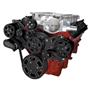 CVF Racing Black Diamond Chevy LSA and LS9 Serpentine Kit - AC & Alternator