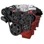 CVF Racing Black Diamond Chevy LSA and LS9 Serpentine Kit - AC & Power Steering