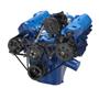 Stealth Black Ford 351C, 351M & 400 V-Belt System - AC, Alternator & Power Steering