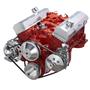 CVF Racing Chevy Small Block V-Belt System - Alternator & Power Steering, LWP