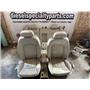 2001 - 2008 JAGUAR X-TYPE SEDAN CREAM LEATHER SEATS GOOD CONDITION CONSOLE
