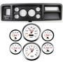 73-79 Ford Truck Black Dash Carrier w/ 3-3/8" Concourse Series White Gauges