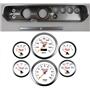 65 Chevelle Silver Dash Carrier w/ 3-3/8" Concourse Series White Gauges