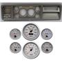 73-79 Ford Truck Silver Dash Carrier w/ 3-3/8" Concourse Series Silver Gauges