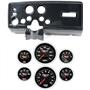 69 Pontiac Firebird Carbon Dash Carrier Concourse Black Face Gauges