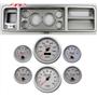 73-79 Ford Truck Silver Dash Carrier w/ 3-3/8" Concourse Series Silver Gauges