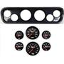 64-66 Mustang Carbon Dash Carrier Concourse Black Face Gauges