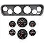 64-66 Mustang Black Dash Carrier Concourse Black Face Gauges